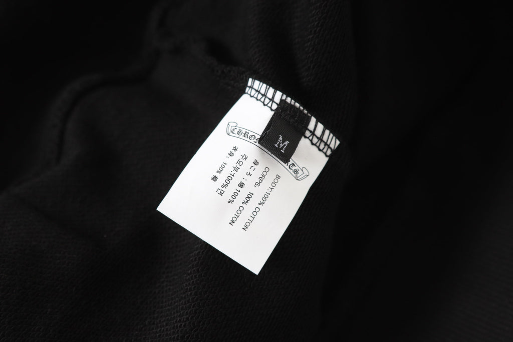 Chrome Hearts Colorful Rhinestone Hoodie - Black Gothic Street Sweatshirt 2608