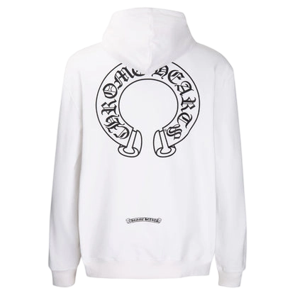 Chrome Hearts Multi-Cross & Horseshoe Logo Graphic Hoodies (Black/White)